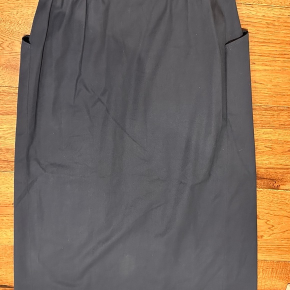 Salvatore Ferragamo Dark Blue A-Line Skirt - Picture 2 of 4